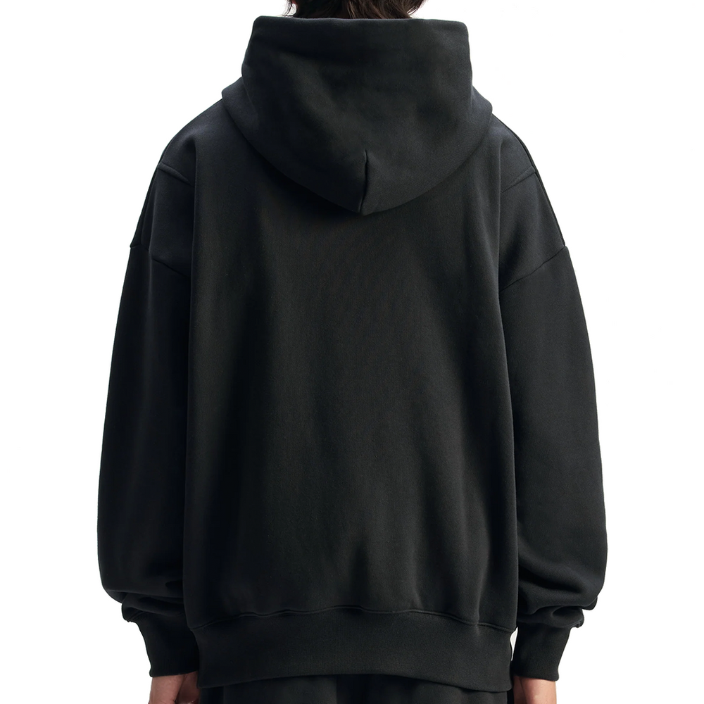 SMUDGED GOTHIC HOODIE BLACK