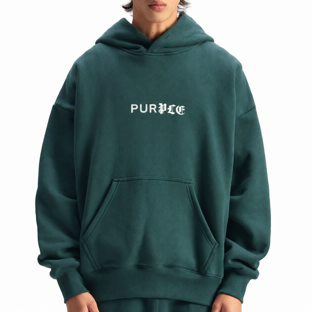 HALF & HALF HOODIE GREEN