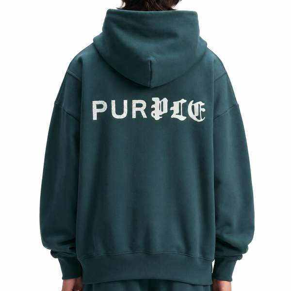 HALF & HALF HOODIE GREEN