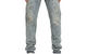 SEQUIN PAINT SPLATTER DENIM LIGHT INDIGO