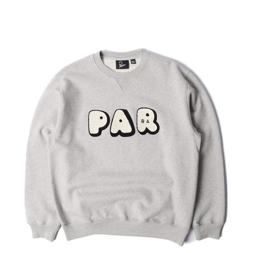 ROUNDED PAR CREW NECK SWEATSHIRT HEATHER GREY