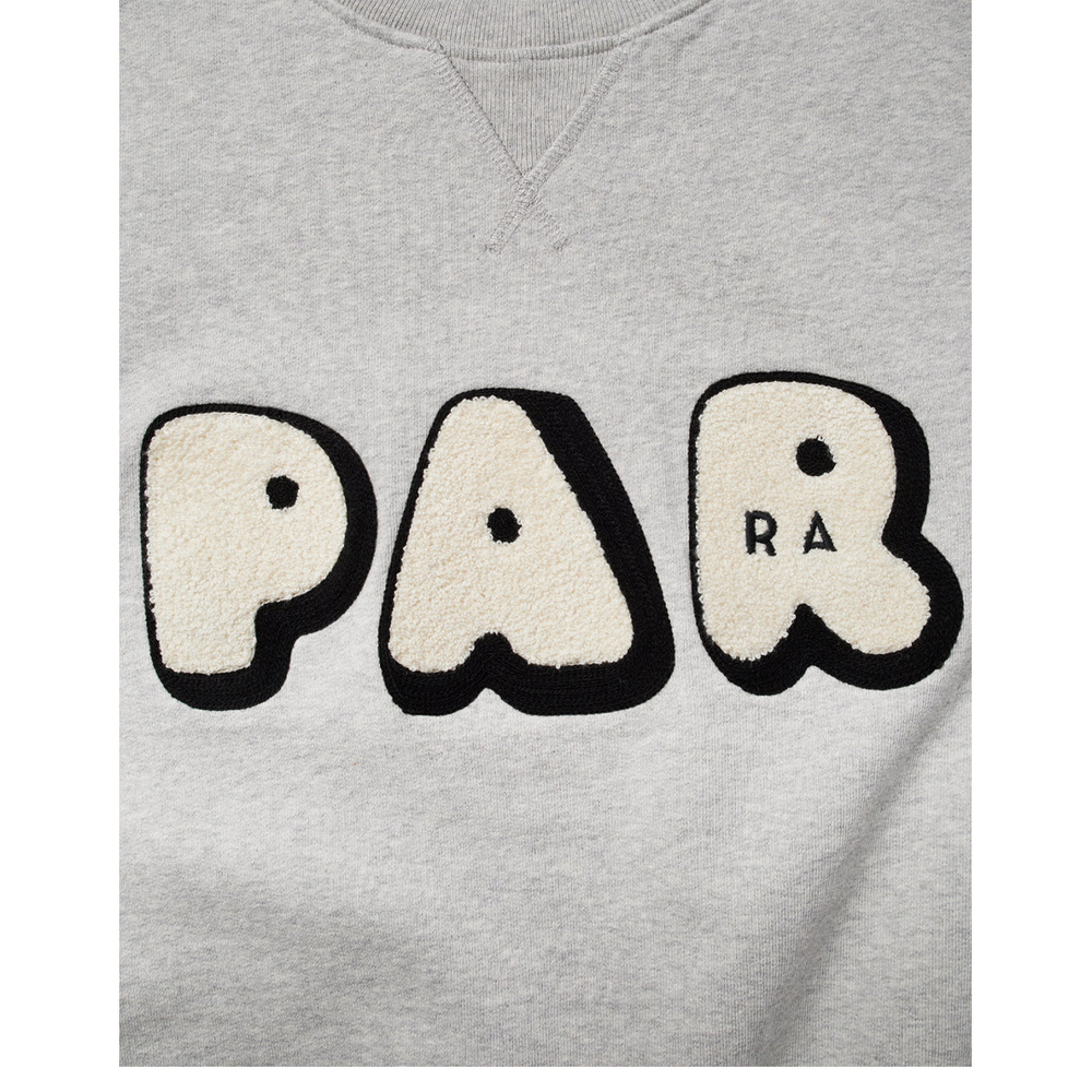 ROUNDED PAR CREW NECK SWEATSHIRT HEATHER GREY