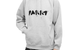 BLOB LOGO HOODED SWEATSHIRT HEATHER GREY