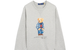 DENIM POLO BEAR CREWNECK SWEATSHIRT