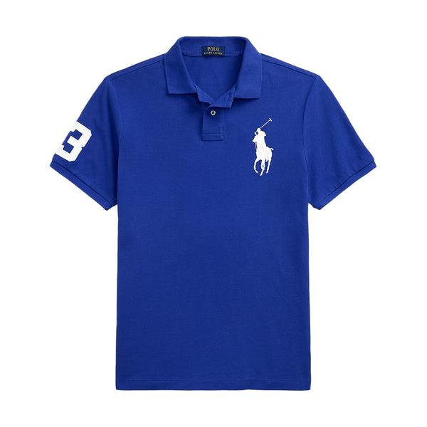 BIG PONY MESH POLO SHIRT BLUE