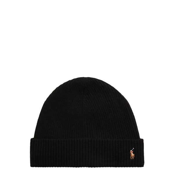 SIGNATURE POLO WOOL-BLEND BEANIE