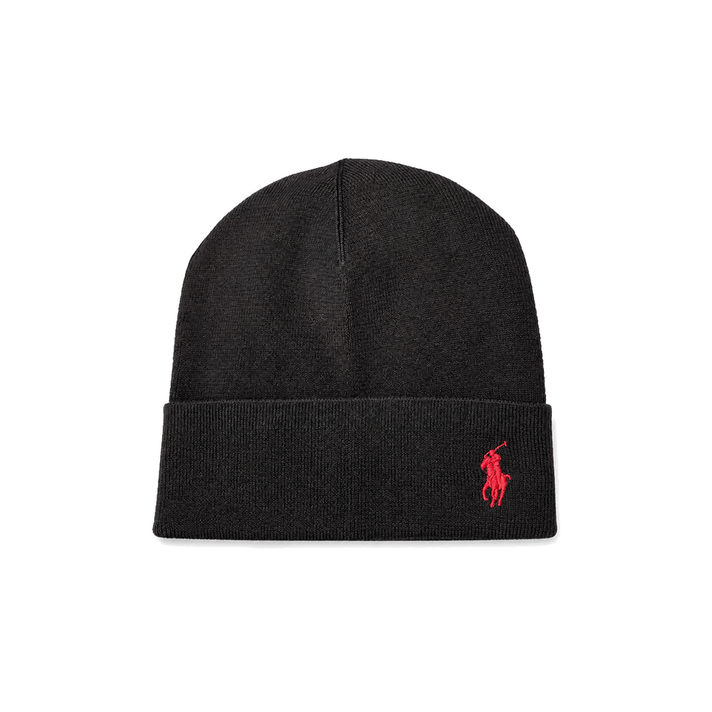 LIGHTWEIGHT COTTON BEANIE BLACK