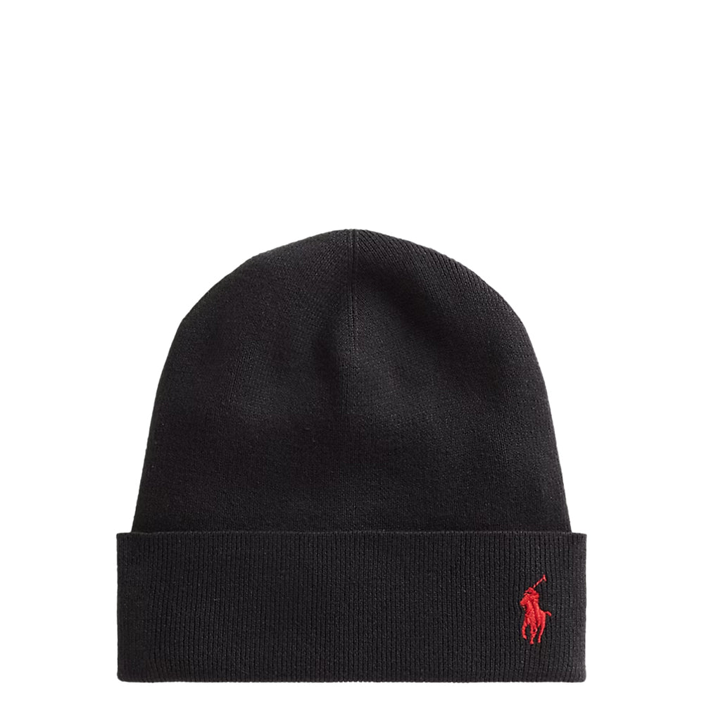 RIB KNIT COTTON BEANIE