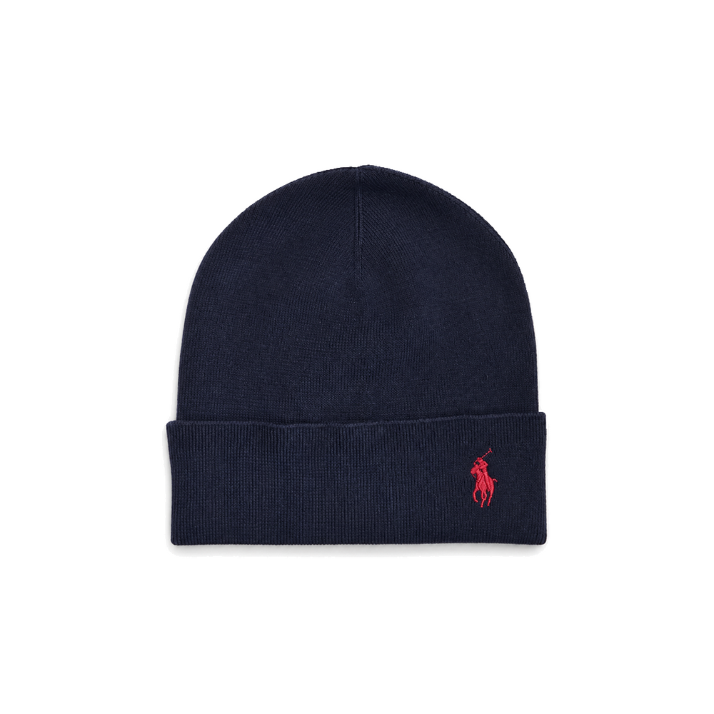 LIGHTWEIGHT COTTON BEANIE NAVY