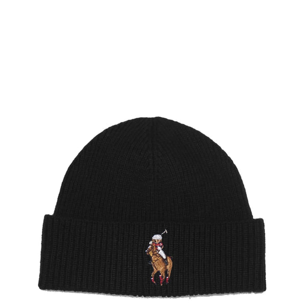 RECYCLED RIDING BEAR BEANIE BLACK