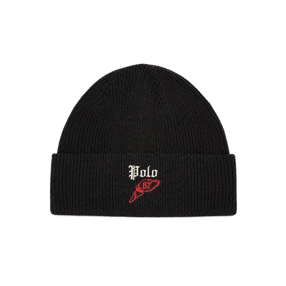 WINGED FOOT BEANIE BLACK