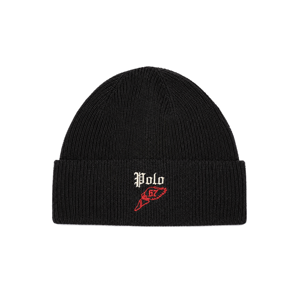WINGED FOOT BEANIE BLACK
