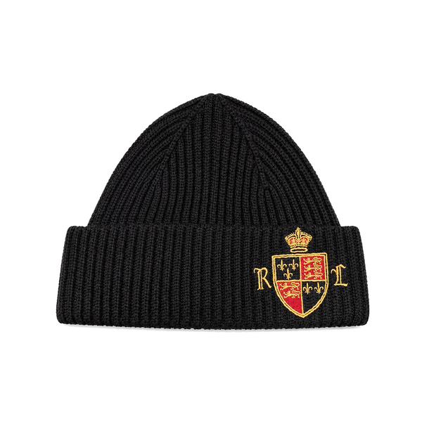 HOLIDAY CREST BEANIE BLACK