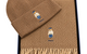 LITCHFIELD BEAR BOXED GIFT SET CARAMEL BROWN