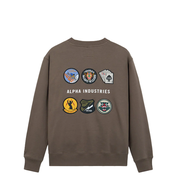 PATCHED CREWNECK ESPRESSO