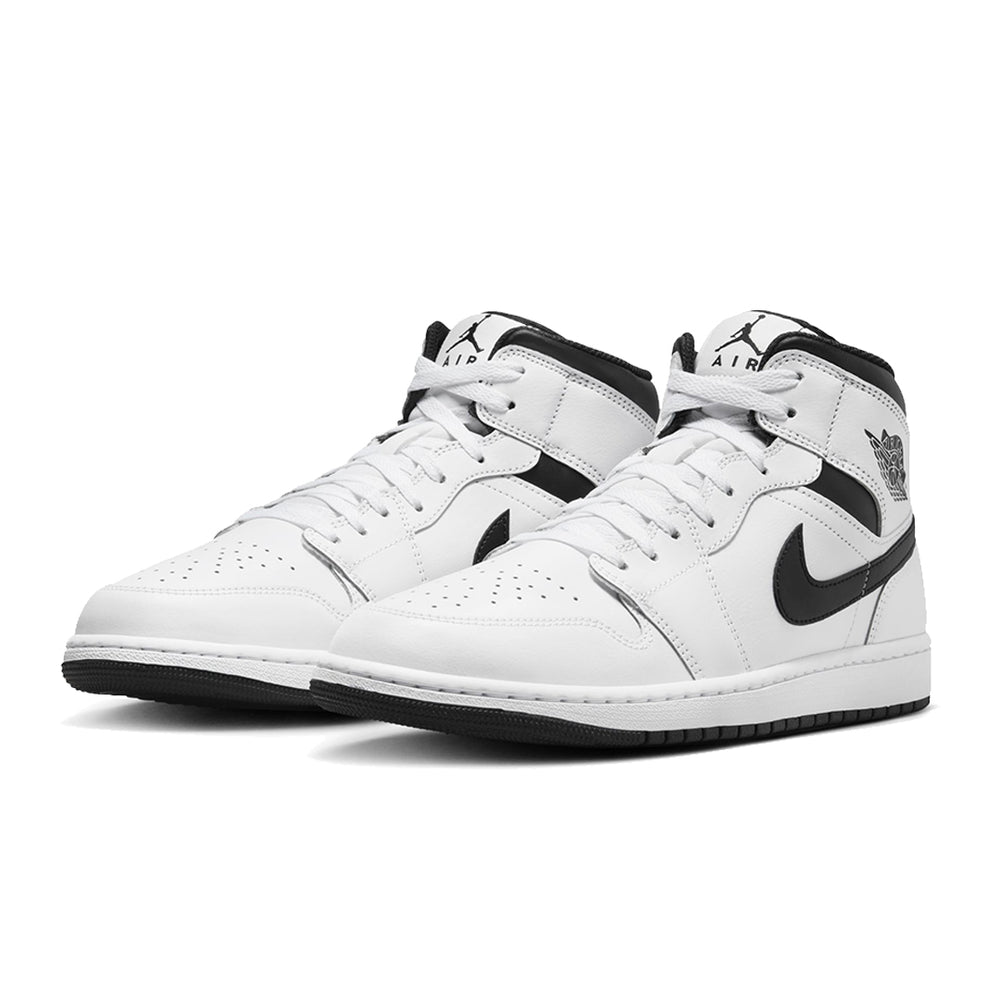 AIR JORDAN 1 MID WHITE/BLACK