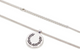 LAUREL WREATH PENDANT NECKLACE METALLIC SILVER