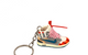 AJ1 OFF WHITE SNEAKER KEYCHAIN PINK LACE