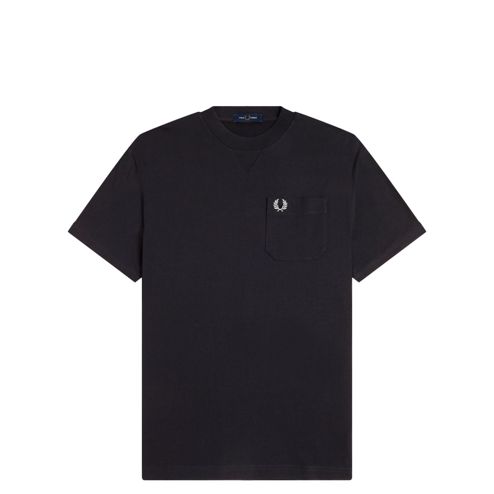 POCKET DETAIL T-SHIRT BLACK