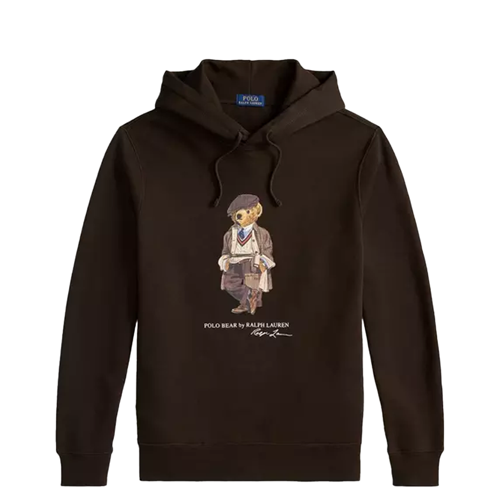 POLO BEAR FLEECE HOODIE BROWN – NRML
