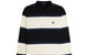 STRIPPED LONG SLEEVE POLO SHIRT ECRU