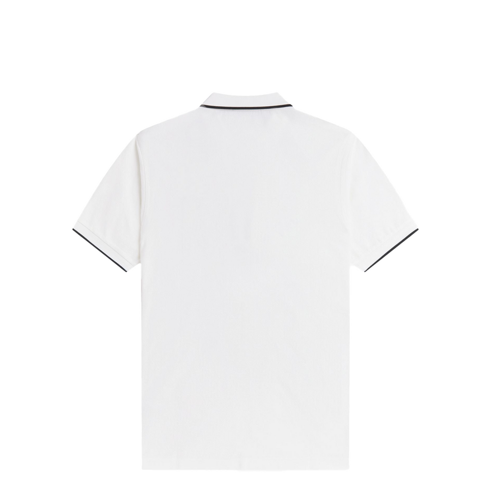 CREPE PIQUE POLO SHIRT SNOW WHITE