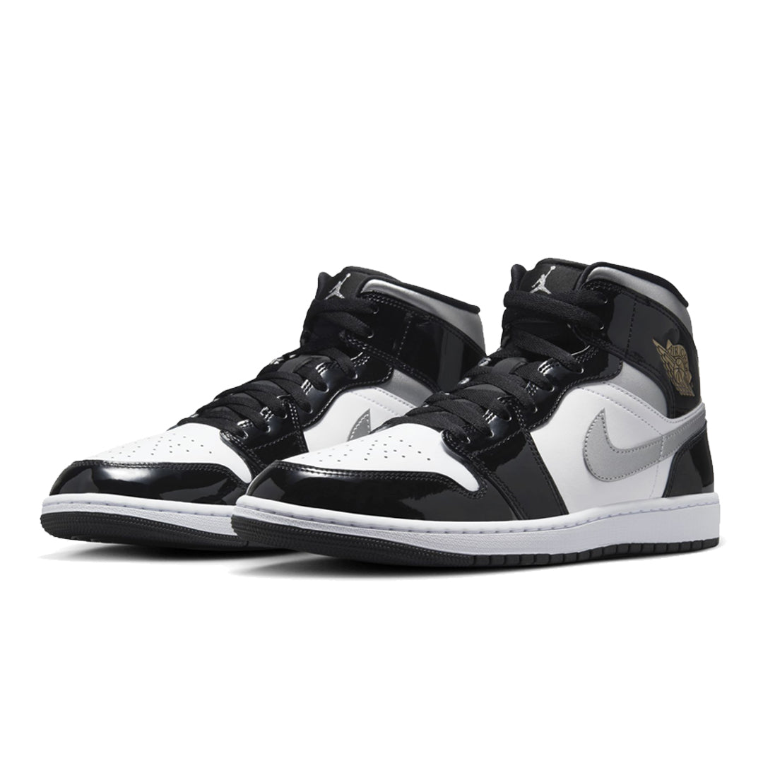 AIR JORDAN 1 MID SE BLACK METALLIC SILVER NRML