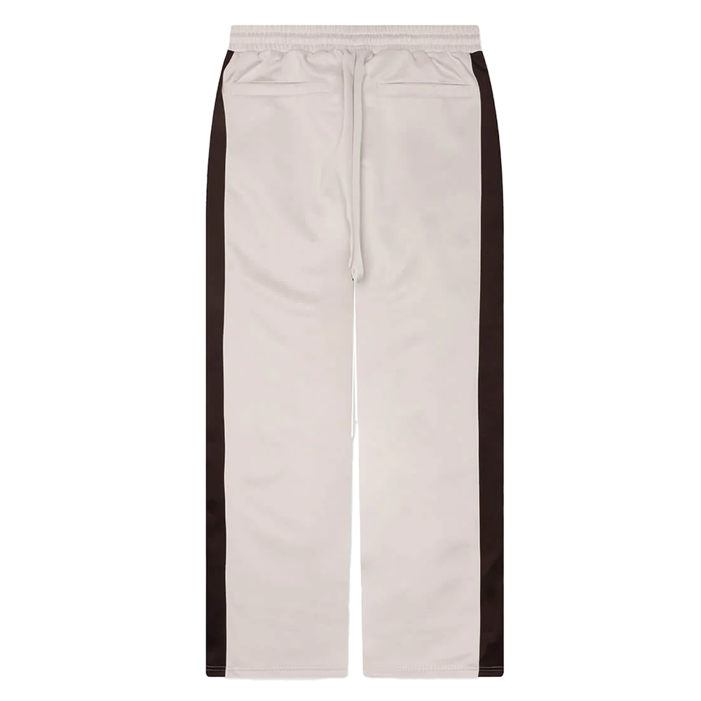 PIN TUCK TRACK PANT STONE/BROWN