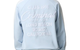 PIN TUCK TRACK TOP BLUE/OFF WHITE