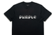 SPLIT WORDMARK BLACK HEAVYWEIGHT TEE