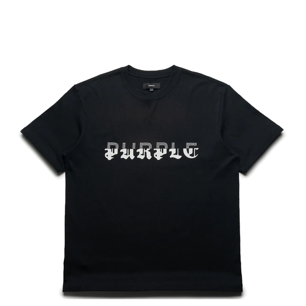 SPLIT WORDMARK BLACK HEAVYWEIGHT TEE