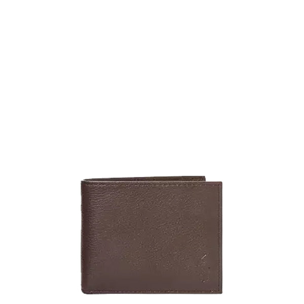 PEBBLED LEATHER PASSCASE BROWN