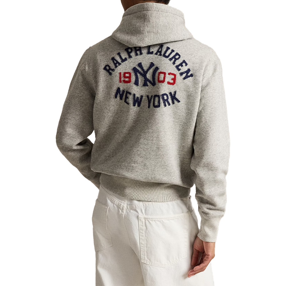 VINTAGE YANKEES HOODIE HEATHER GREY