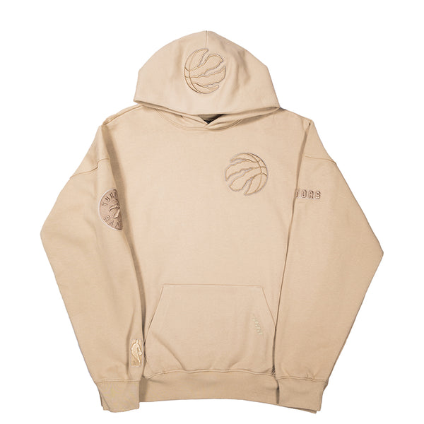 TORONTO RAPTORS NEUTRAL DROP SHOULDER FLC PO HOODIE TAUPE