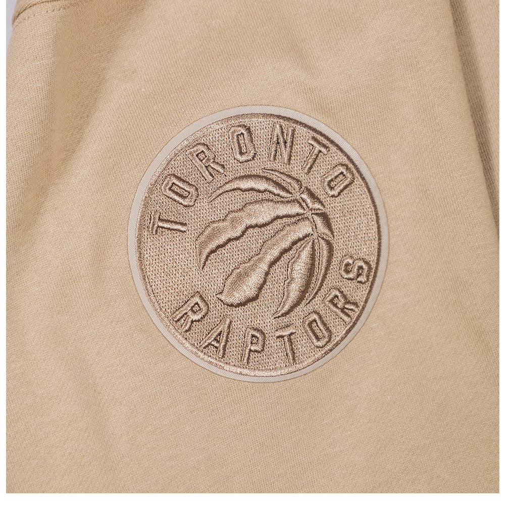 TORONTO RAPTORS NEUTRAL DROP SHOULDER FLC PO HOODIE TAUPE