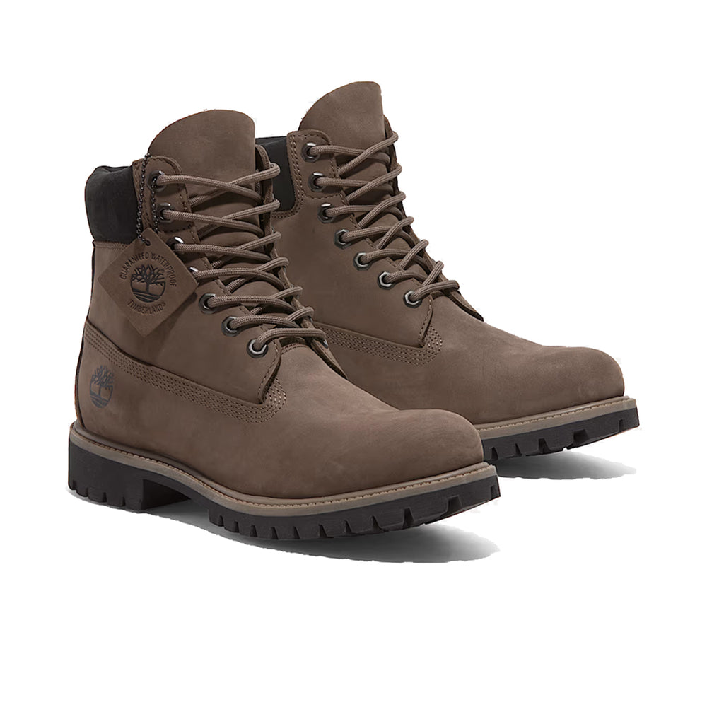 PREMIUM 6-INCH WATERPROOF BOOT MEDIUM BROWN NUBUCK