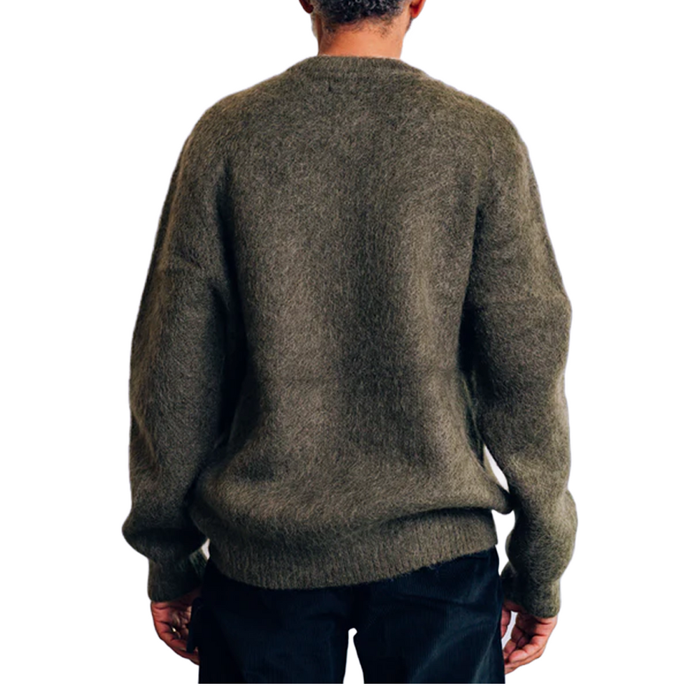 BLACK ROSE MOHAIR SWEATER LODEN