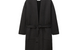 CABIN FLEECE ROBE HEATHER BLACK