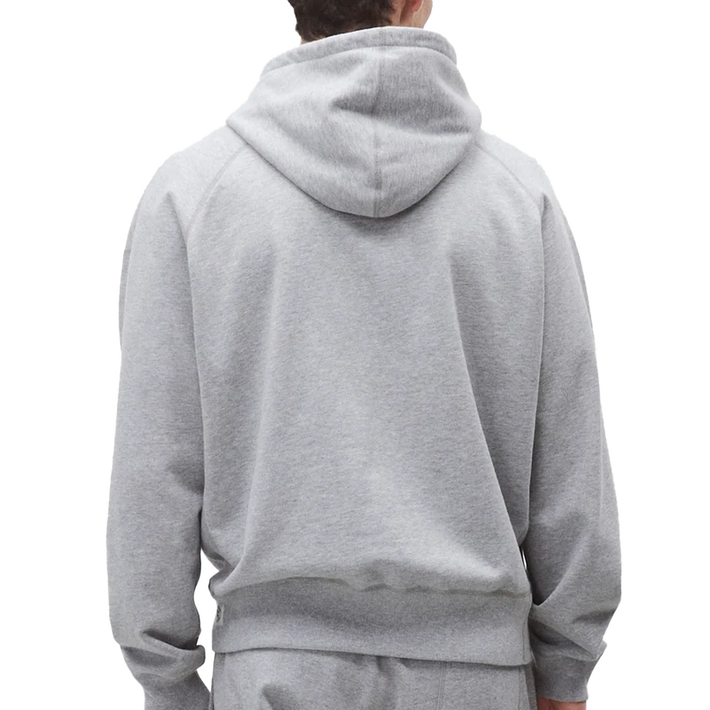 MIDWEIGHT TERRY RELAXED HOODIE HEATHER GREY