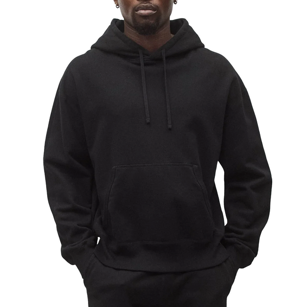 MIDWEIGHT TERRY RELAXED HOODIE BLACK