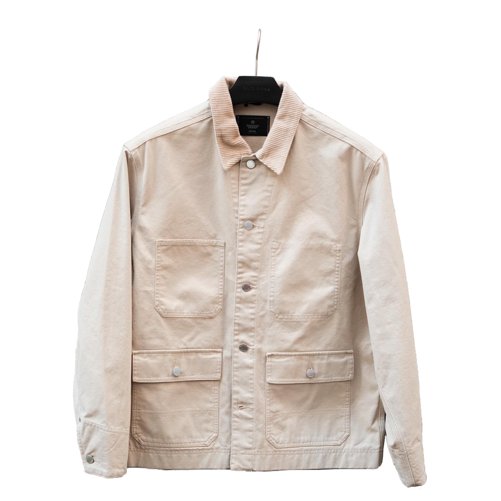 COTTON CANVAS CHORE JACKET SAND