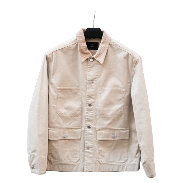 COTTON CANVAS CHORE JACKET SAND