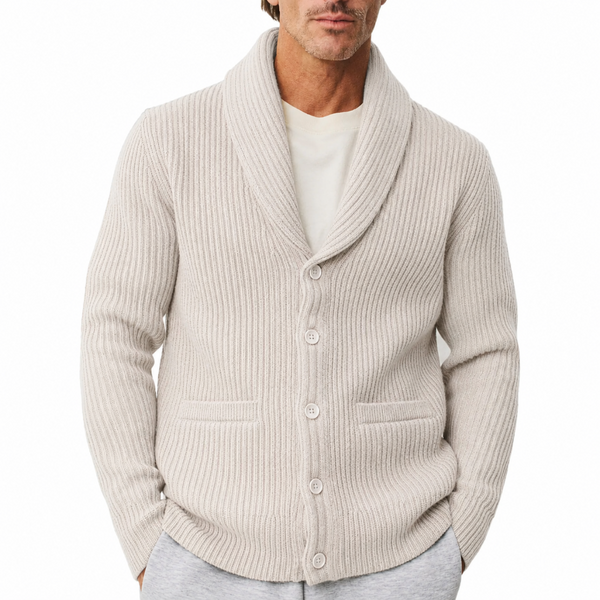 MERINO KENNY SHAWL CARDIGAN SNOWHILL