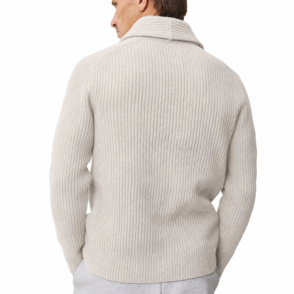 MERINO KENNY SHAWL CARDIGAN SNOWHILL