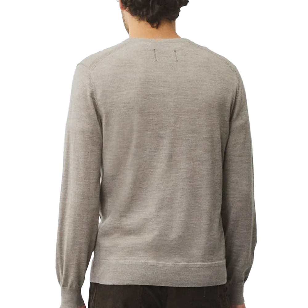 LIGHTWEIGHT MERINO HARRY CREWNECK TAUPE