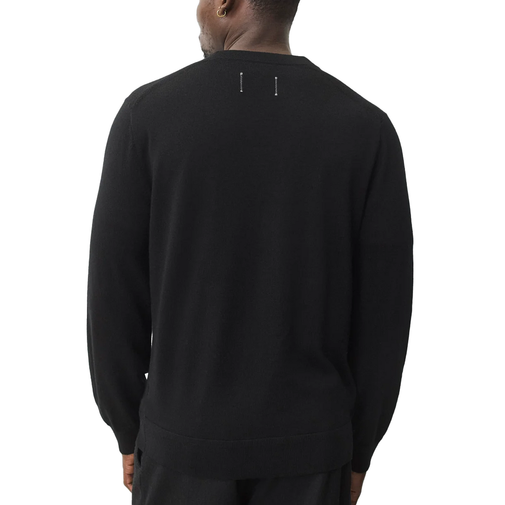 LIGHTWEIGHT MERINO HARRY CARDIGAN BLACK