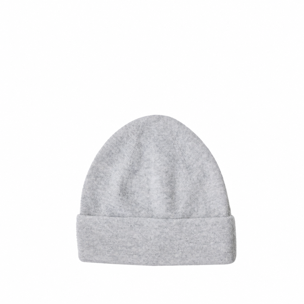 CASHMERE BEANIE HEATHER GREY
