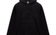 KNIT MIDWEIGHT TERRY ARCH LOGO HOODIE BLACK