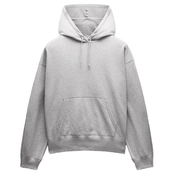 MIDWEIGHT TERRY RELAXED HOODIE HEATHER GREY