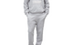 KNIT MIDWEIGHT TERRY ARCH LOGO HOODIE HEATHER GREY
